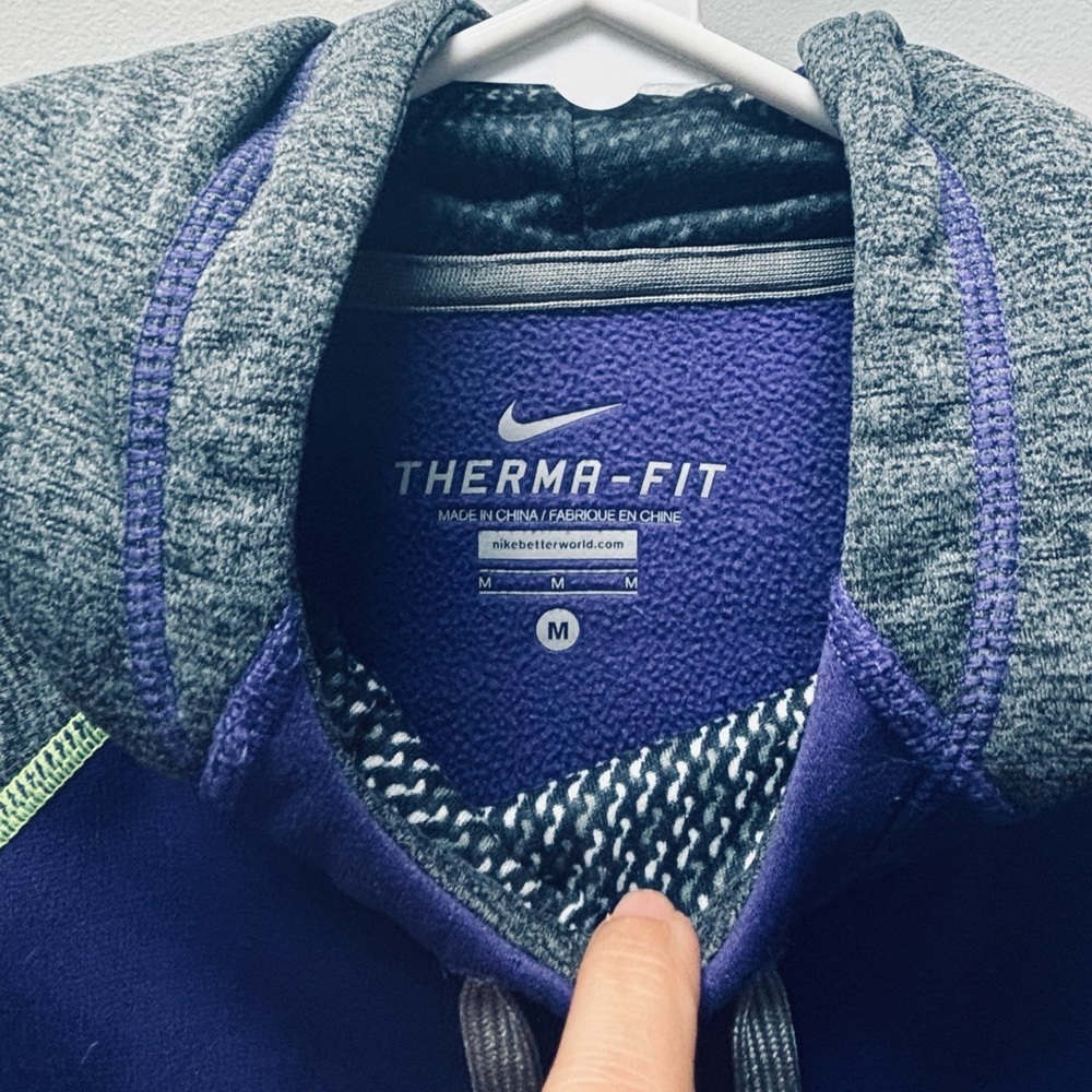 Nike Therma-Fit Purple and Gray Pullover